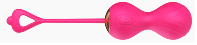 Pink vibrating Kegel balls with wireless remote control, silicone + ABS, 10 vibration modes, USB rechargeable, waterproof IPX5